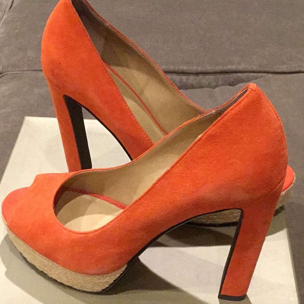 Suede pumps, Sz 8M